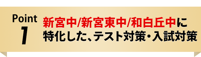 新宮中/新宮東中/和白丘中に特化した、テスト対策・入試対策