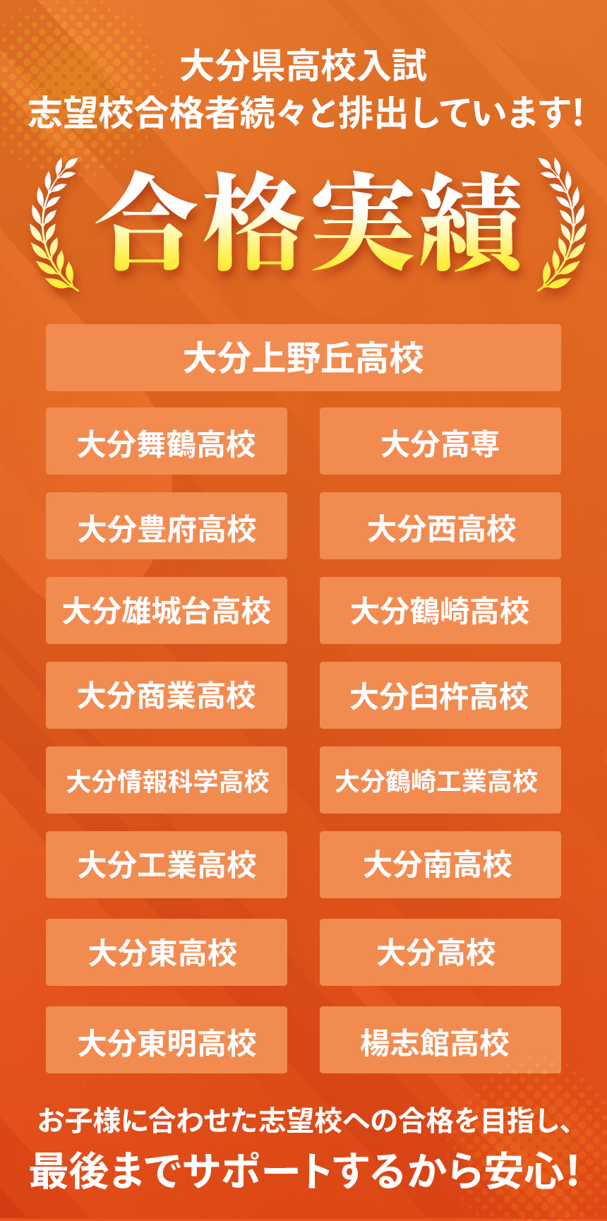 新個別指導塾MyWay合格実績